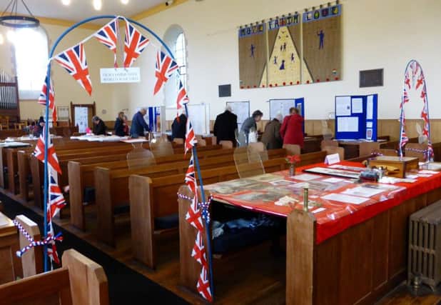 The exhibition of war memorabilia in Hutton Church was popular with visitors