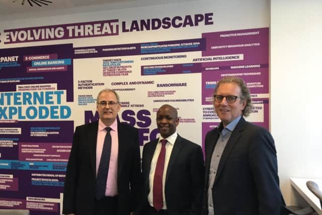 L- R: Bill McDonald, Marshal Luusa and Floris van den Dool. Picture: Contributed