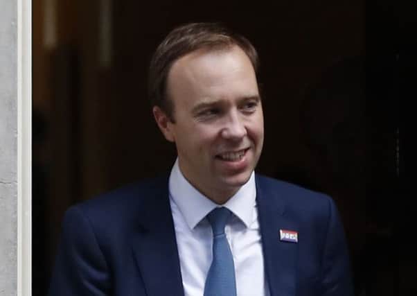Matt Hancock, Secretary of State for Health and Social Care. Picture: AP Photo/Alastair Grant