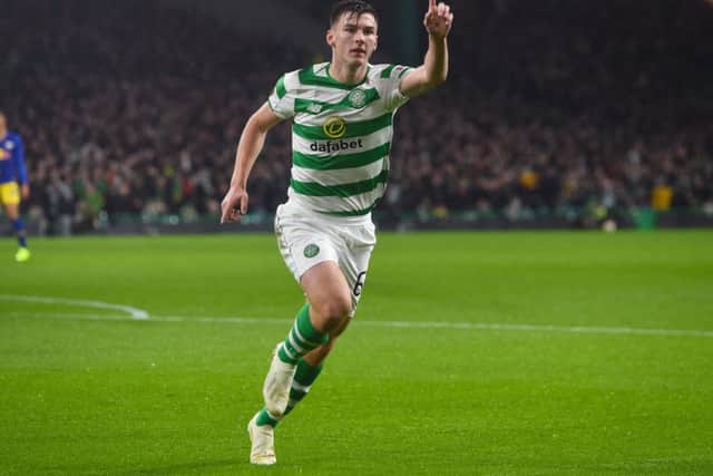 Kieran Tierney scored a deserved opener for Celtic after just 11 minutes. Picture: SNS Group