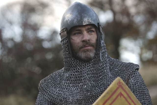 A handout from Outlaw King.Chris Pine as Robert Bruce, Earl of Carrick. Picture; PA