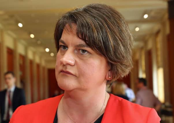 DUP Leader Arlene Foster, who has accused Sinn Fein of rowing back on suggesting an Irish unity poll should not be held during Brexit uncertainty. Picture; PA