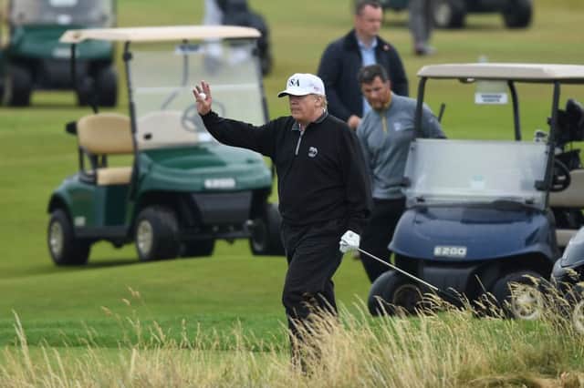 US president Donald Trump visited his Turnberry resort in July  Picture: Leon Neal/Getty