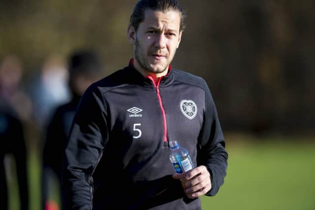 Hearts' Peter Haring has taken over the captaincy. Picture: SNS