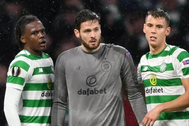 Craig Gordon helped Celtic to a fine 2-1 win over RB Leipzig but sustained an injury during the match. Picture: SNS Group