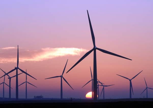 Turbines generated the equivalent of 98 per cent of all Scotlands electricity demand or enough to power nearly five million homes last month, the group said. Picture: Ian Rutherford
Blacklaw