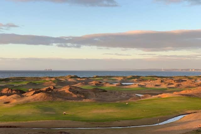 A dramatic-looking new course being built between Leven and Elie