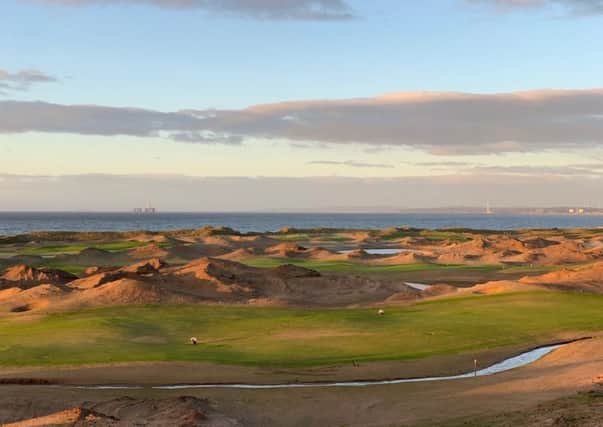 A dramatic-looking new course being built between Leven and Elie