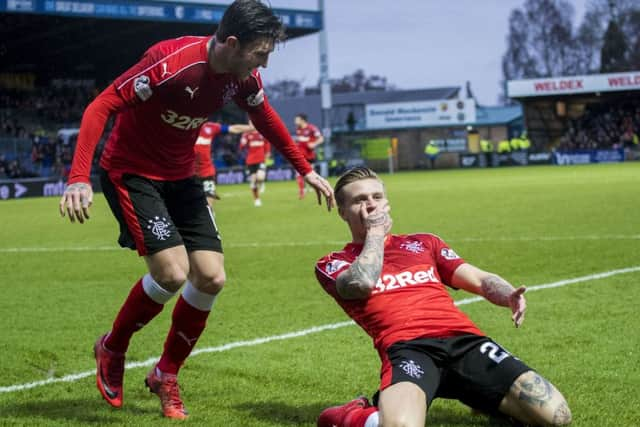 Josh Windass and Jason Cummings playing together at Rangers last season. Picture: SNS