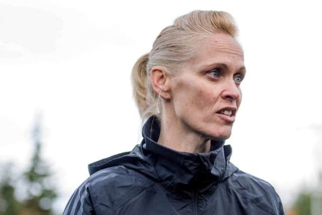 Scotland head coach Shelley Kerr hopes her players can rise to the occasion against the USA tonight. Pic: SNS