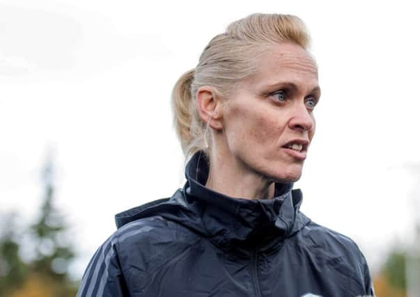 Scotland head coach Shelley Kerr hopes her players can rise to the occasion against the USA tonight. Pic: SNS