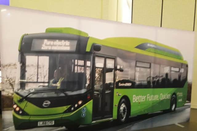 How First Glasgow's electric buses will look. Picture: The Scotsman