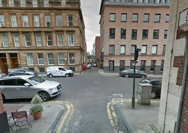 The incident happened off Bath Street in Glasgow. Picture: Google Maps