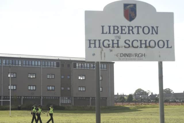 Three of the incidents took place at Liberton High School in Edinburgh. Picture: Greg Macvean