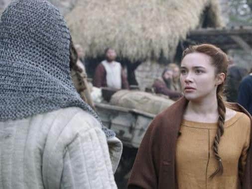 Robert Bruce's relationship with wife Elizabeth was likely less romantic than the one presented in Outlaw King (Photo: Netflix)