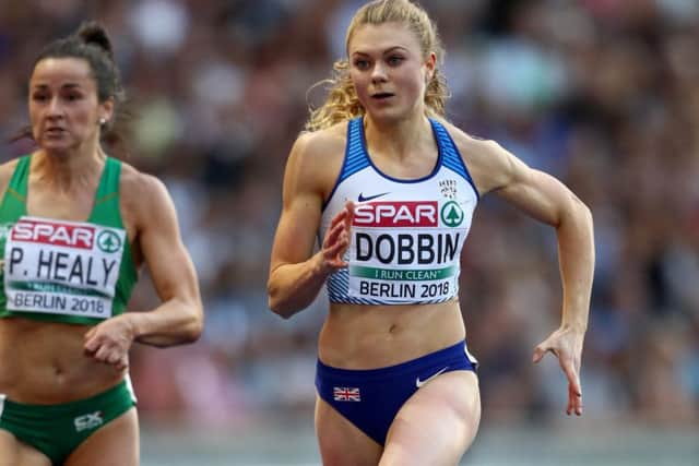 Scots sprinter Beth Dobbin has enjoyed a fine season. Picture: Michael Steele/Getty Images