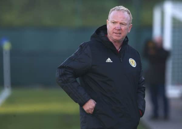 Alex McLeish is working with a depleted squad. Picture: PA
