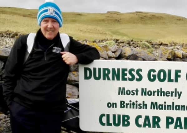 Stuart Macfarlane, Lanark Golf Club member, in 2018 he completed playing all 522 mainland golf courses in Scotland (Submitted pic)