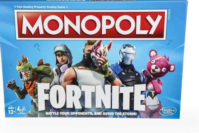 Monopoly Fortnite Edition. Picture: Hasbro/PA Wire