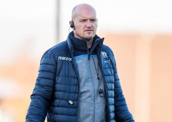 Scotland head coach Gregor Townsend leads a training session. Picture: Ross Parker/SNS/SRU
