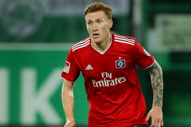 Scotland defender David Bates in action for his club, Hamburg. Picture: TF-Images/Getty