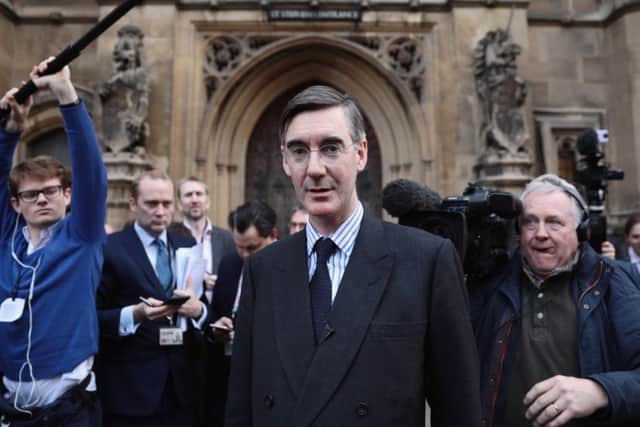 Jacob Rees-Mogg speaks to the media after submitting a letter of no confidence in Prime Minister Theresa May (Picture: Dan Kitwood/Getty Images)