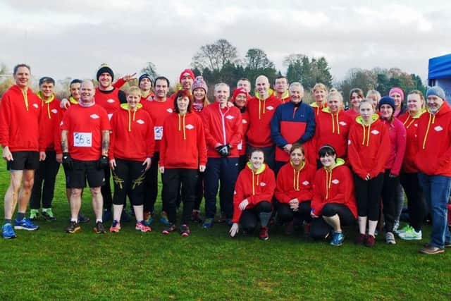 Leven Las Vegas Running Club members at Kinross to take part in the Hartley Cup competition on Sunday 18 November.