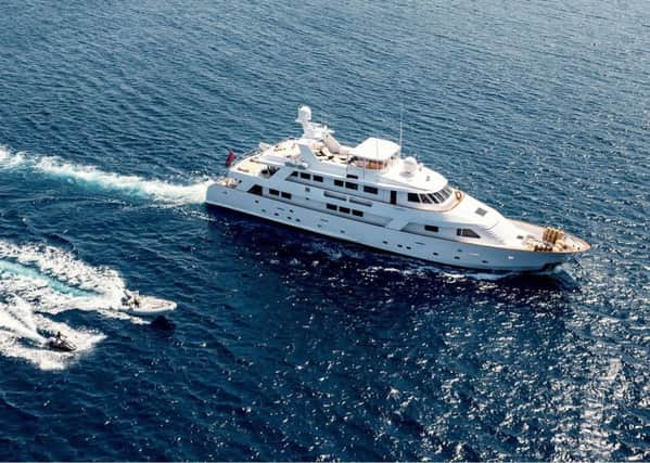 The 40-metre yacht will feature products made by Scottish businesses. Picture: Contributed
