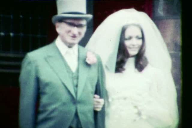 Stills from an old 8mm film of a wedding that took place in Glasgow around 1972 Picture: SWNS