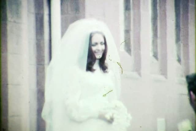 Stills from an old 8mm film of a wedding that took place in Glasgow around 1972. picture: SWNS