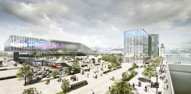 A brand new complex will be developed next to the existing Scottish Event Campus, existing 33-year-old conference and exhibition centre, the SSE Hydro arena and the Armadillo.