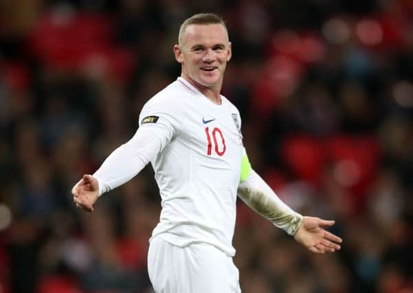 Wayne Rooney smiles after missing a late chance to score a farewell goal for England at Wembley. Picture: Nick Potts/PA