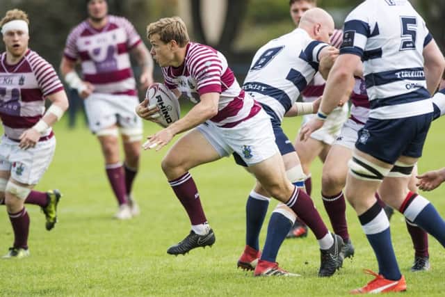 Nathan Fowles in action for Watsonians during a clash with Heriot's at Goldenacre in September. Picture: SNS Group