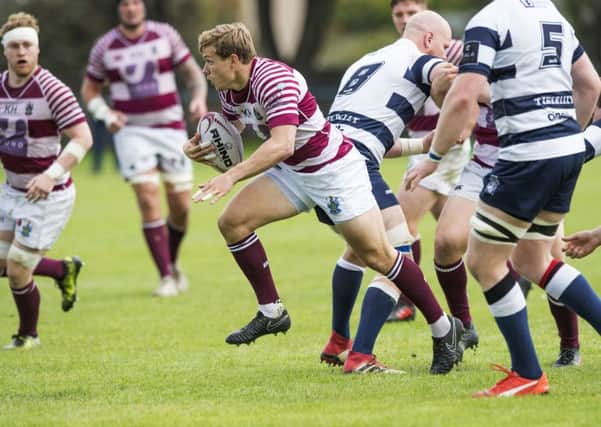 Nathan Fowles in action for Watsonians during a clash with Heriot's at Goldenacre in September. Picture: SNS Group