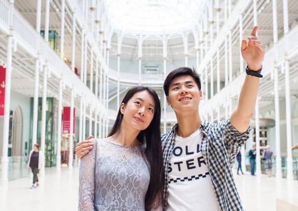 The National Museum of Scotland is one of the
must-see sights for Chinese visitors. Photograph: Yao Hui