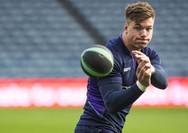 Scotland's Huw Jones is back in the side to face South Africa, the nation where he made his mark. Picture: Gary Hutchison/SNS/SRU