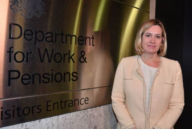 Amber Rudd, who is returning to Government as Work and Pensions Secretary, arrives at her new office in Westminster, London. PRESS ASSOCIATION Photo. Picture date: Friday November 16, 2018. See PA story POLITICS Brexit. Photo credit should read: John Stillwell/PA Wire
