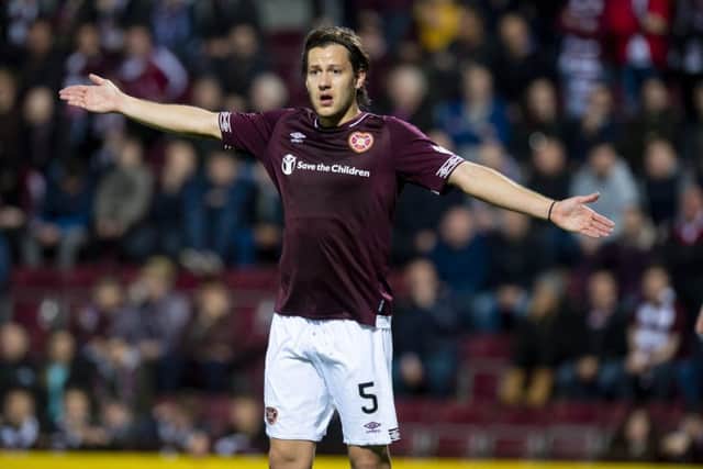 Peter Haring in action for Hearts. Picture: SNS