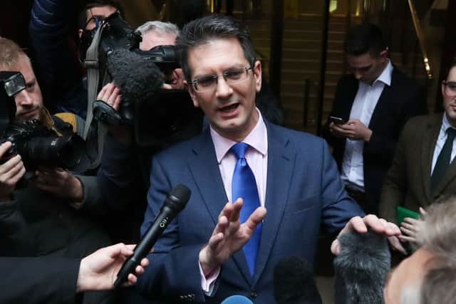 Steve Baker had to backtrack on his calculations of how 
many letters the 1922 Committee had received. Picture: Daniel Leal-Olivas/Getty