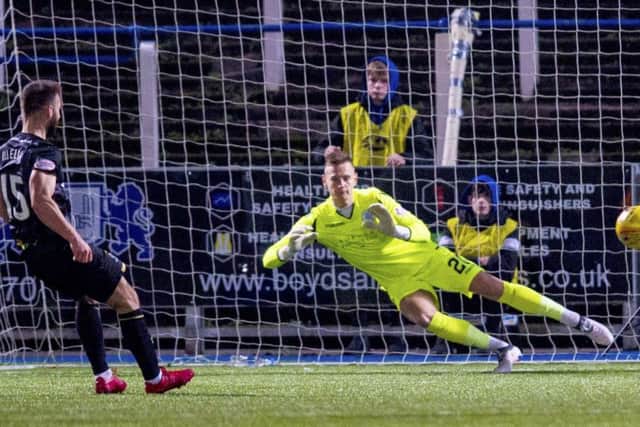 Inverness CT's Sean Welsh levels the scoring. Pic: SNS/Sammy Turner