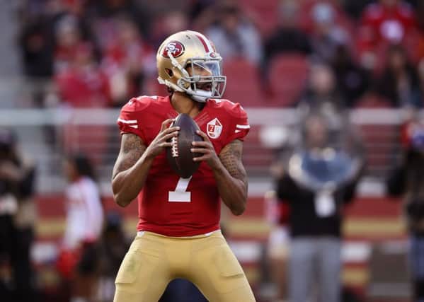 Colin Kaepernick in action for the San Francisco 49ers. Picture: Ezra Shaw/Getty Imagess