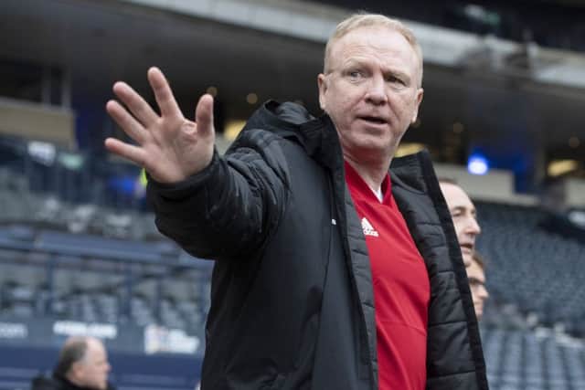 Scotland manager Alex McLeish at a training session at Hampden. Picture: Craig Williamson/SNS/SFA