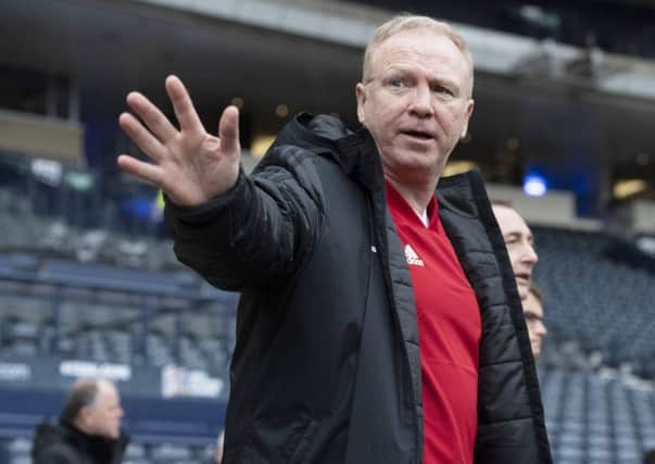 Scotland manager Alex McLeish at a training session at Hampden. Picture: Craig Williamson/SNS/SFA