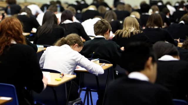 Pupils at Williamwood High School sit prelim exams in Glasgow. Picture: Jeff J Mitchell/Getty Images
