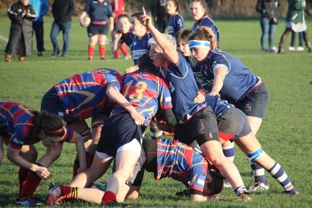 Broughton (red & blue) 7, Howe Harlequins 15