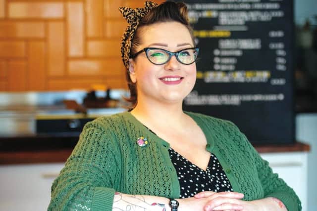 Aberdeen, Monday, 28th March 2016Pictured is former oil worker Mechelle Clark, 34,  who was made redundant twice and couldn't get a job after going for 60 interviews. She has launched Aberdeen, and possibly Scotland's first cafe dedicated to toasties.Picture by Michal Wachucik / Abermedia