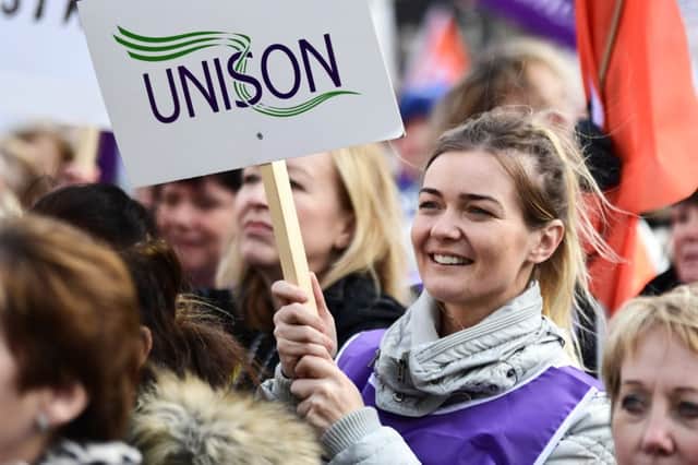 Unison are among the unions demanding an improved pay offer for local government workers. Picture: John Devlin