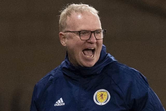 Happy: Scotland boss Alex McLeish. Picture: SNS Group