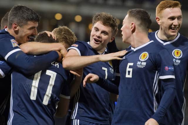A James Forrest hat-trick ensured Scotland topped their Nations League group - but what now for the Scots? Picture: SNS Group