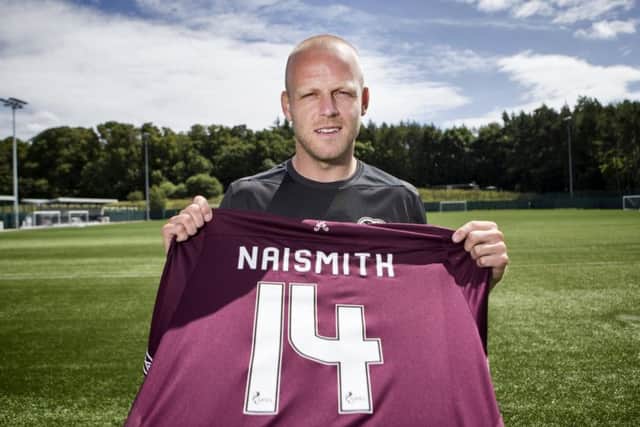 Steven Naismith returned to Hearts on loan. Picture: SNS/Bruce White
